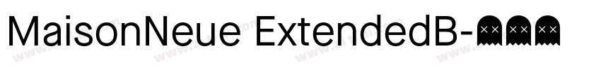 MaisonNeue ExtendedB字体转换